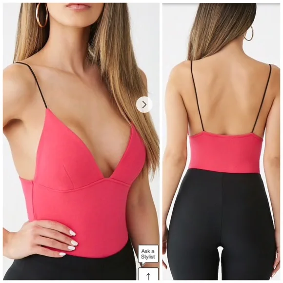 Hot magenta pink bodysuit - Picture 2 of 2